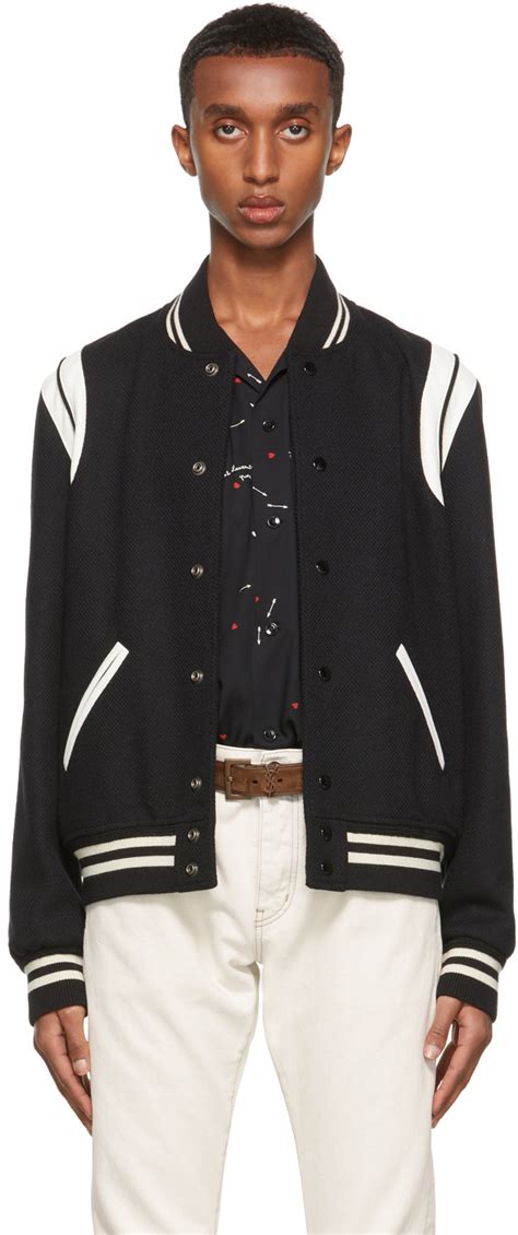 saint laurent teddy jacket replica ebay|saint laurent bomber jacket men.